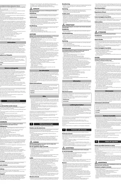 yamaha雅马哈WS-X1A Safety Brochure 1